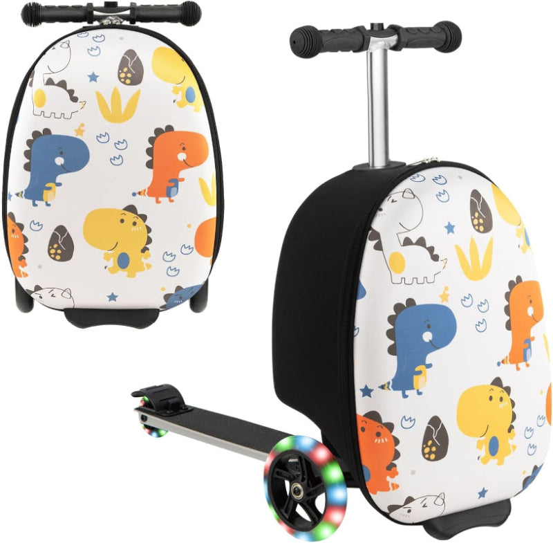 2-in-1 Kinder Roller-Koffer mit LED-Rädern – Wasserdichtes Handgepäck für Reisen und Spaß, Faltbar, Leicht, Für Kinder ab 5 Jahren 7