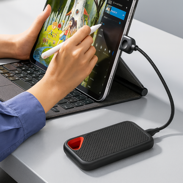 2TB SSD External Hard Drive for Fast and Reliable Data Storage, Portable and Compatible with Windows, macOS, and Android 4