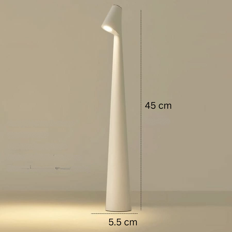 Wiederaufladbare LED-Tischlampe mit modernem Design für Innen- und Außenbereich