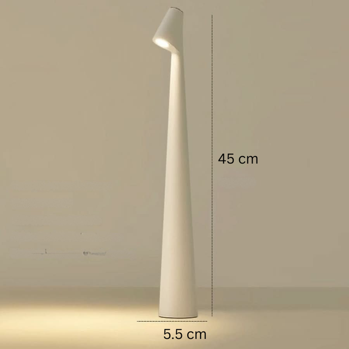 Wiederaufladbare LED-Tischlampe mit modernem Design für Innen- und Außenbereich