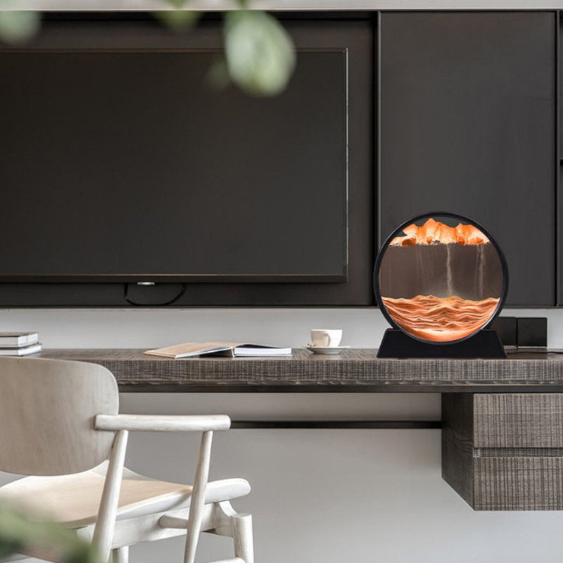 3D Moving Sand Art Wall Decor for Home Decoration, Calming Room Decor and Stress Relief 0