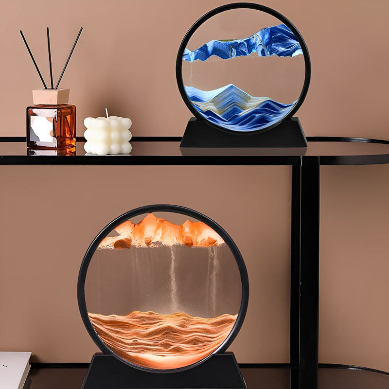 3D Moving Sand Art Wall Decor for Home Decoration, Calming Room Decor and Stress Relief 1