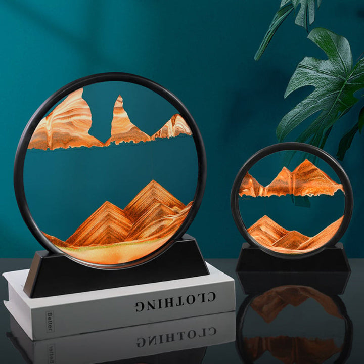 3D Moving Sand Art Wall Decor for Home Decoration, Calming Room Decor and Stress Relief 2