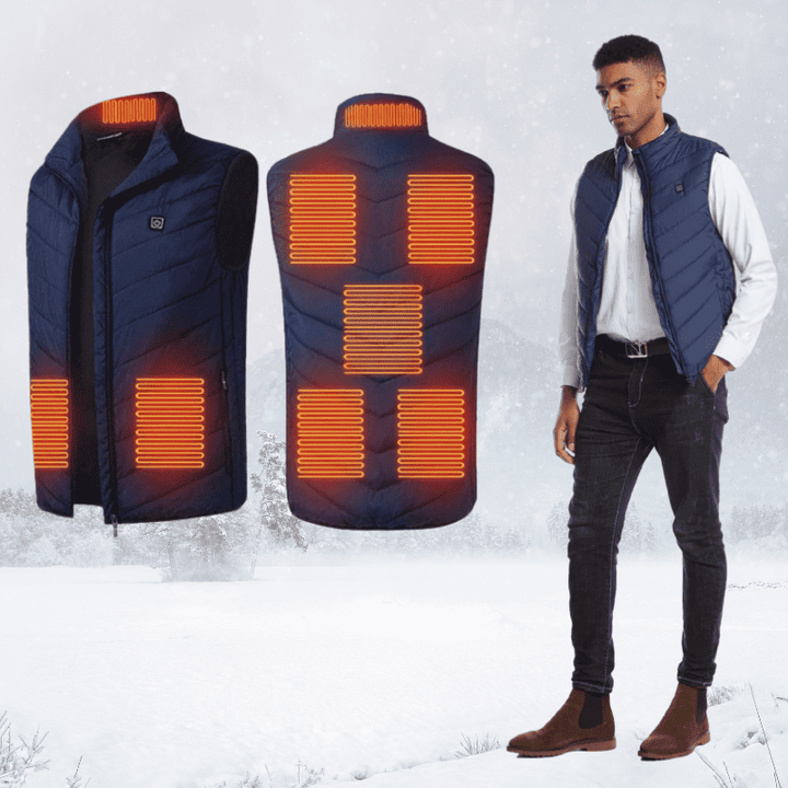 Unisex verwarmend vest met instelbare temperatuur – elektrische winterjas voor dames en heren