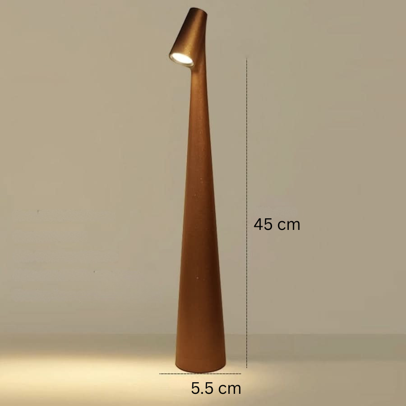 Wiederaufladbare LED-Tischlampe mit modernem Design für Innen- und Außenbereich