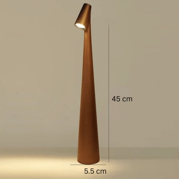 Wiederaufladbare LED-Tischlampe mit modernem Design für Innen- und Außenbereich