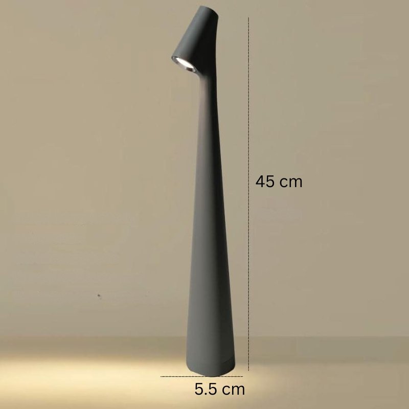 Wiederaufladbare LED-Tischlampe mit modernem Design für Innen- und Außenbereich