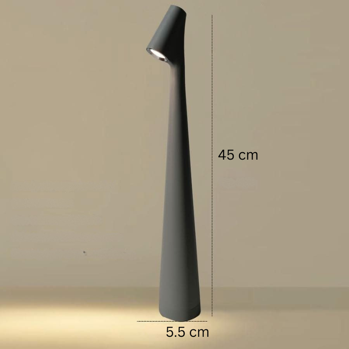 Wiederaufladbare LED-Tischlampe mit modernem Design für Innen- und Außenbereich