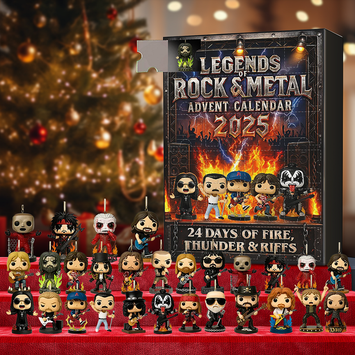 Adventskalender für Rockfans – Rock Legends 2025 mit 24 Miniaturfiguren und Ikonen der Musikgeschichte 0