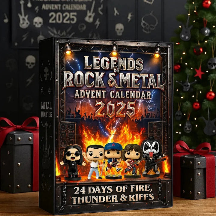 Adventskalender für Rockfans – Rock Legends 2025 mit 24 Miniaturfiguren und Ikonen der Musikgeschichte 2