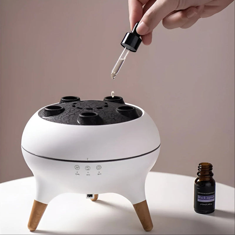 Aroma Diffuser with LED Light and Timer - Aromatherapy Essential Oil Diffuser with Jellyfish Mist Effect 7