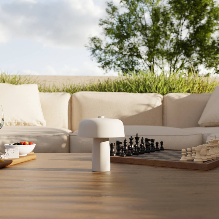 Battery-Powered Table Lamp for Indoor and Outdoor Use, Compact Design with Warm White Light 7