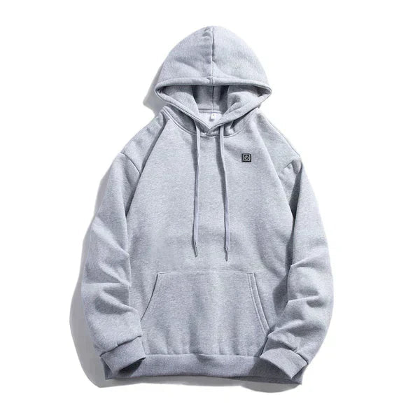Beheizter Unisex Hoodie mit Einstellbarer Temperatur – Thermahoodie für Kühle Tage in Schwarz/Grau, Größen S bis 2XL 5