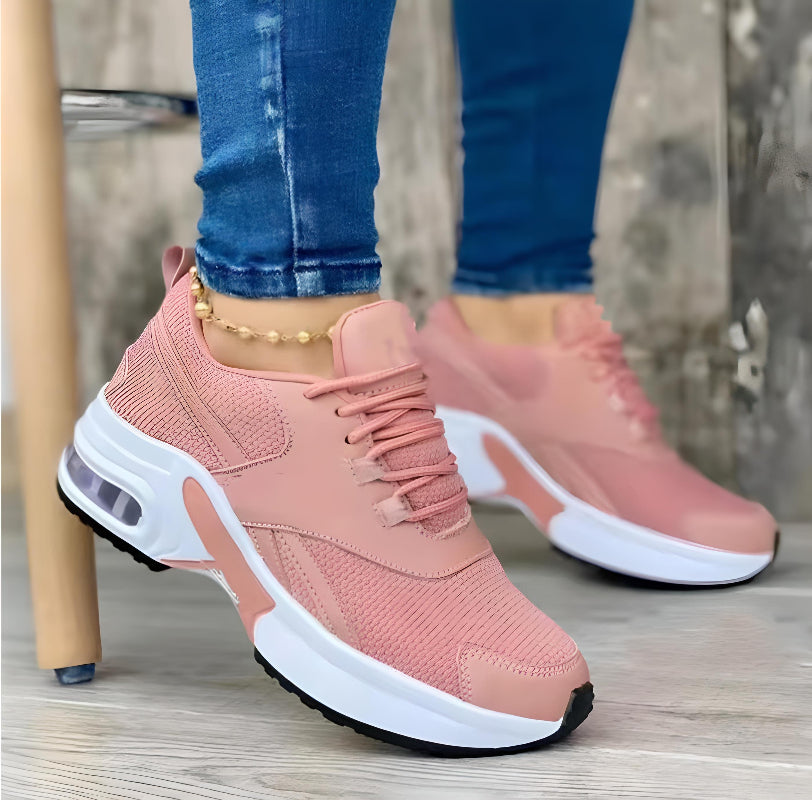 Bequeme Ergonomische Damen Sneaker mit Atmungsaktivem Obermaterial und Stabiler Sohle 2