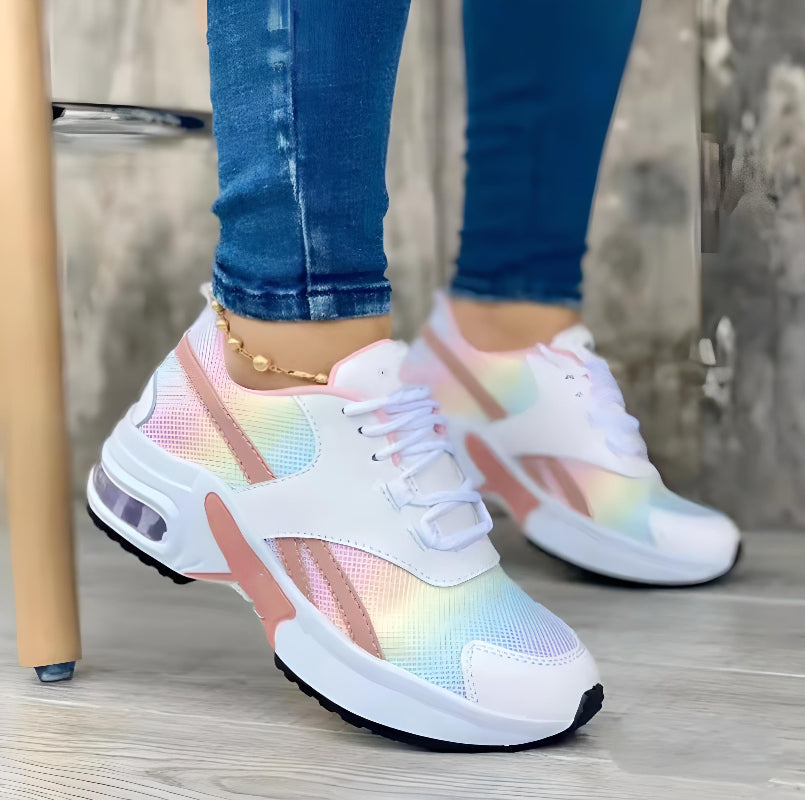 Bequeme Ergonomische Damen Sneaker mit Atmungsaktivem Obermaterial und Stabiler Sohle 3