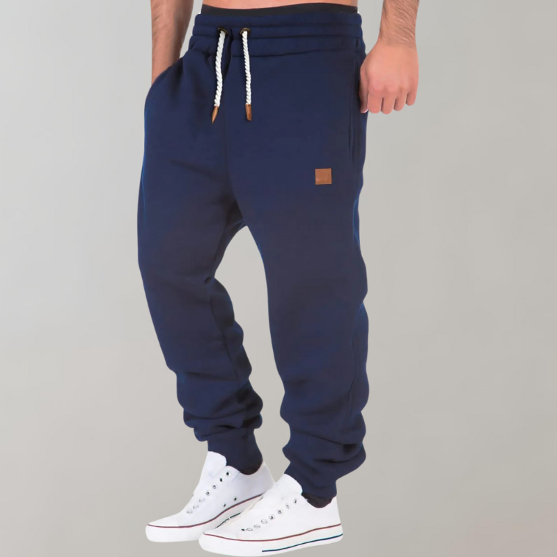 Bequeme Herren Jogginghose aus Baumwolle mit Elastischem Bund – Sport- und Freizeitoutfit in Schwarz, Grau, Blau, Größen S-XL 0