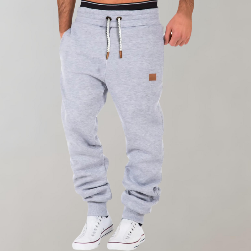 Bequeme Herren Jogginghose aus Baumwolle mit Elastischem Bund – Sport- und Freizeitoutfit in Schwarz, Grau, Blau, Größen S-XL 4