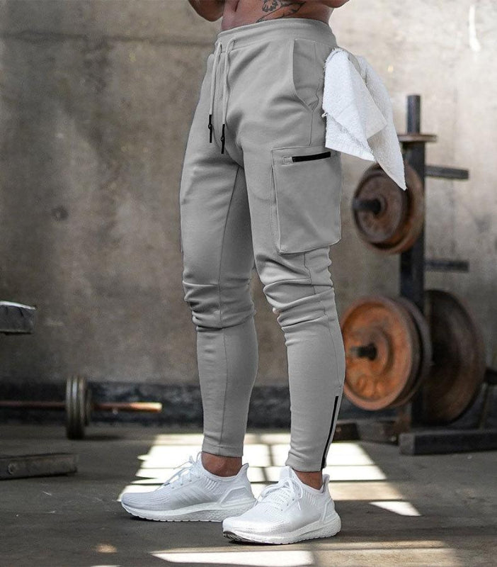 Bequeme Herren Jogginghose mit 4-Wege-Stretch und Taschen – Atmungsaktive Sporthose für Alltag und Training 0