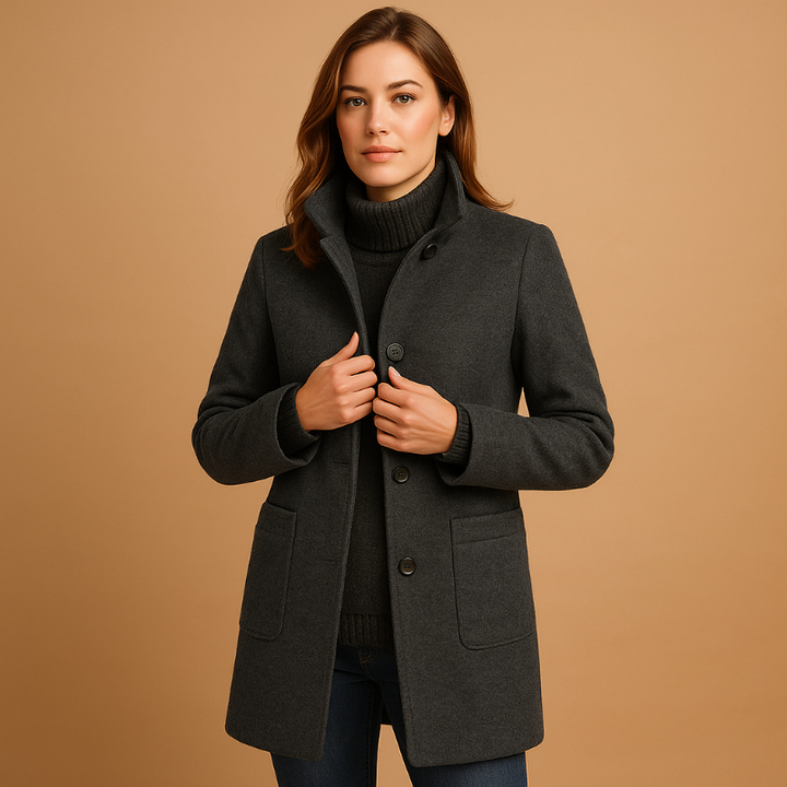 Bequeme Winterjacke für Damen Yara – Stilvolle und Warme Jacke in Blau, Dunkelblau, Grün, Hellgrau und Lila, Größen S-3XL 2