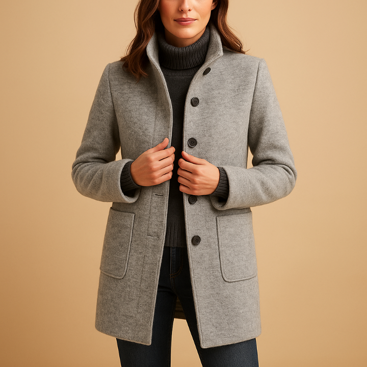 Bequeme Winterjacke für Damen Yara – Stilvolle und Warme Jacke in Blau, Dunkelblau, Grün, Hellgrau und Lila, Größen S-3XL 4
