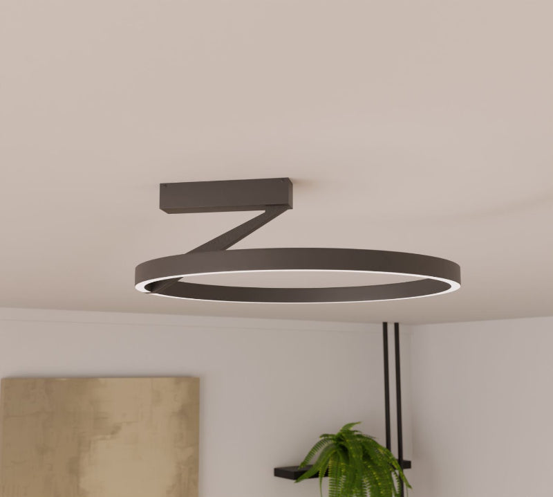 Ceiling Light with Up-Down Lighting | LED Ceiling Lamp for Living Room, Hallway, and Bedroom - Warm White Illumination 2