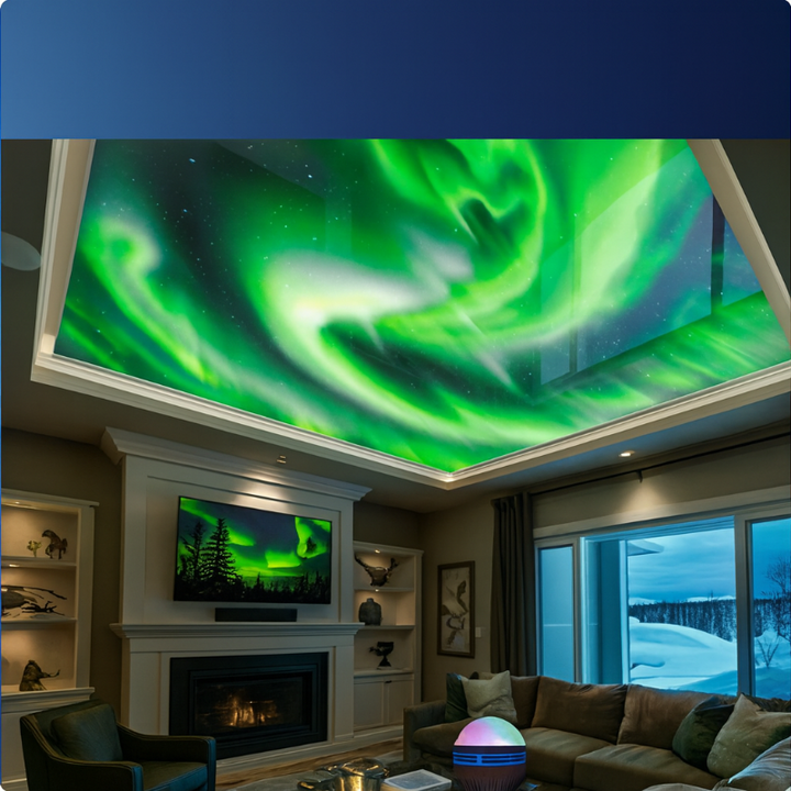 Aurora-projectielamp met noorderlicht-effect – ontspannende lichtsfeer voor thuis