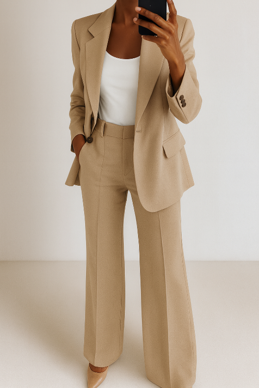 Damespak - Elegante Blazer en Broek Set voor Feestelijke Gelegenheden
