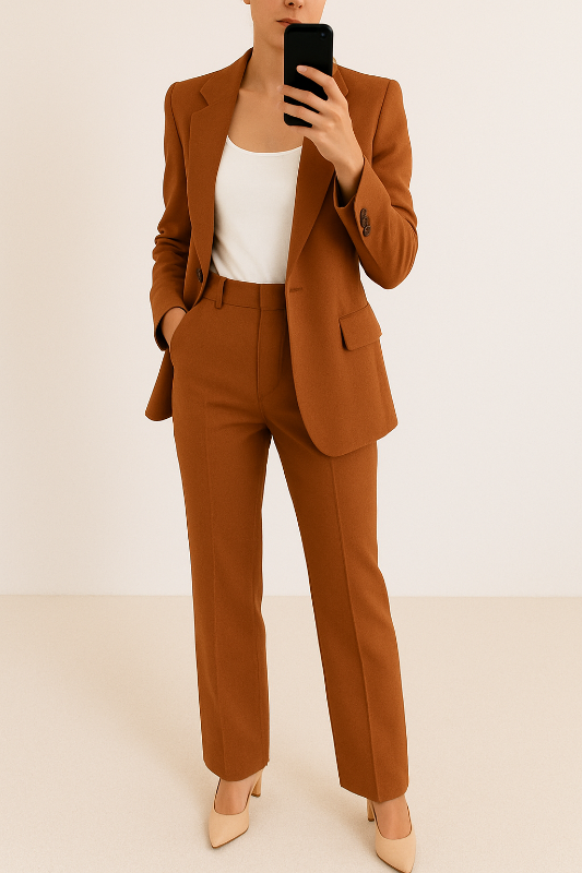 Damespak - Elegante Blazer en Broek Set voor Feestelijke Gelegenheden