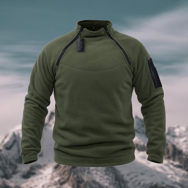 Tactische heren fleece trui met zakken – veelzijdig inzetbaar voor outdoor-activiteiten