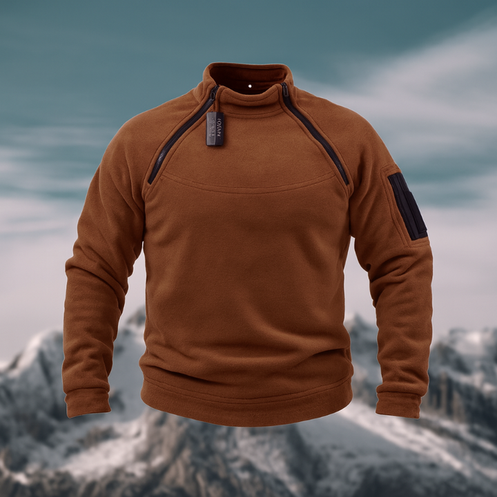Tactische heren fleece trui met zakken – veelzijdig inzetbaar voor outdoor-activiteiten