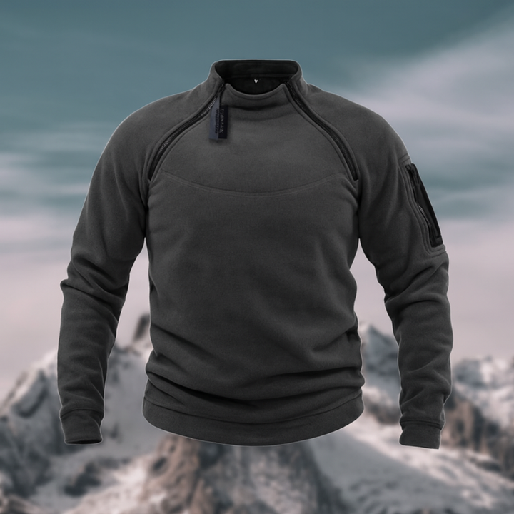 Tactische heren fleece trui met zakken – veelzijdig inzetbaar voor outdoor-activiteiten