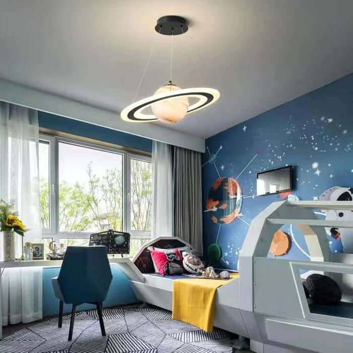 Children's LED Hanging Lamp - Planet Design 1
