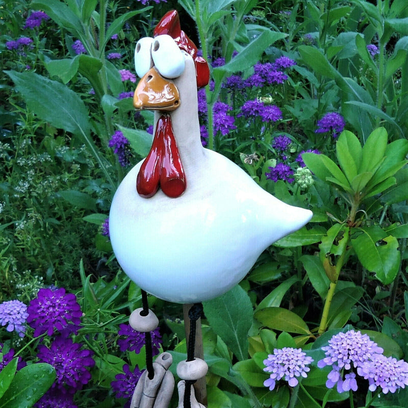 Colorful Resin Chicken Garden Decoration – Playful Outdoor Figurines in Five Vibrant Colors for Whimsical Charm 1