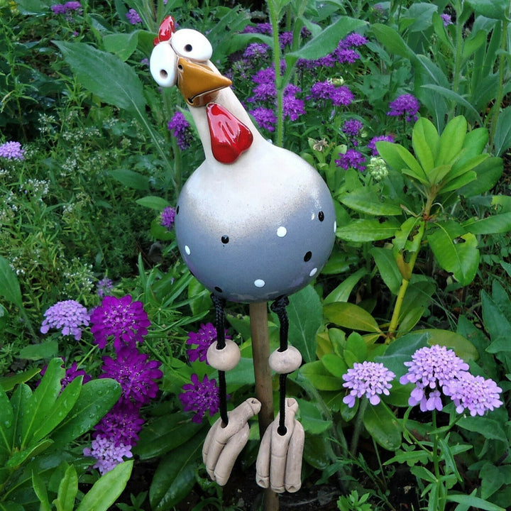 Colorful Resin Chicken Garden Decoration – Playful Outdoor Figurines in Five Vibrant Colors for Whimsical Charm 2