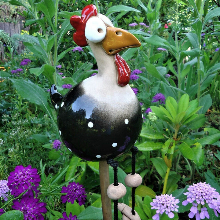 Colorful Resin Chicken Garden Decoration – Playful Outdoor Figurines in Five Vibrant Colors for Whimsical Charm 3