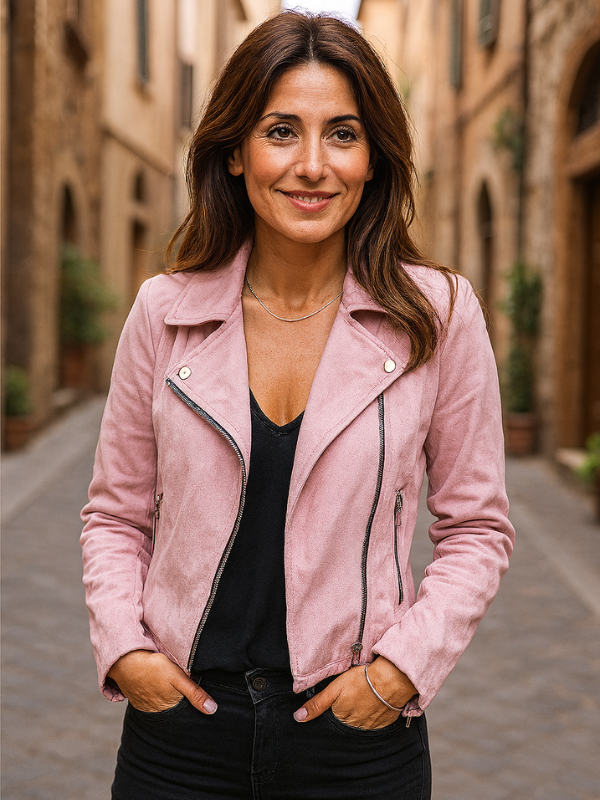 Damen Bikerjacke Mit Asymmetrischem Reißverschluss und Eleganten Details – Jacke Für Stilbewusste Frauen 5