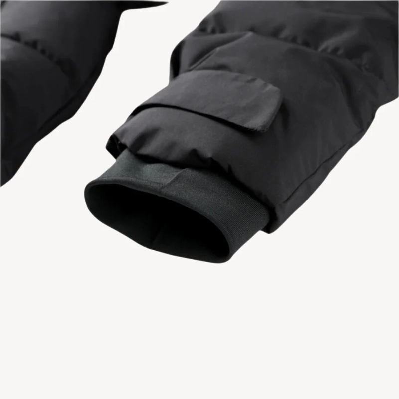 Damen Pufferjacke mit Gürtel – Wasserabweisender Wintermantel mit hohem Kragen und verstellbaren Manschetten 3