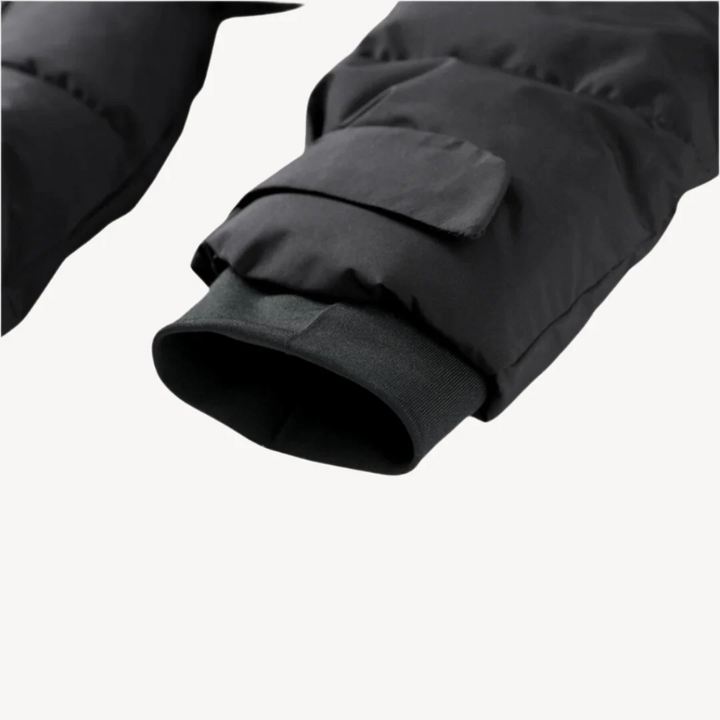 Damen Pufferjacke mit Gürtel – Wasserabweisender Wintermantel mit hohem Kragen und verstellbaren Manschetten 3