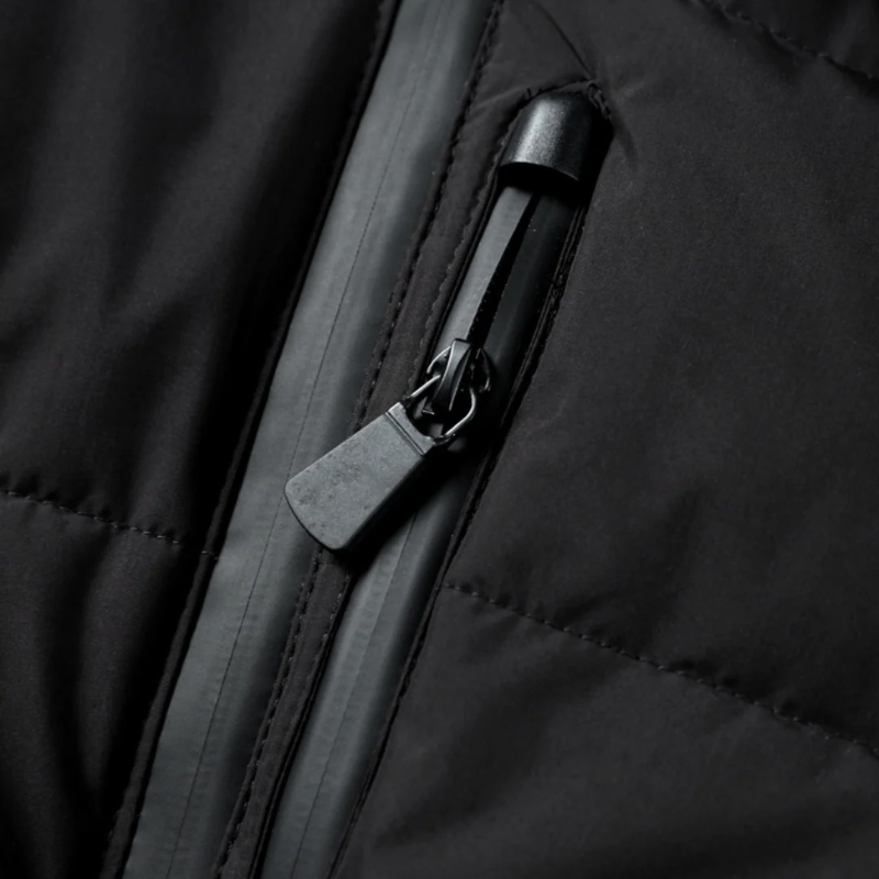 Damen Pufferjacke mit Gürtel – Wasserabweisender Wintermantel mit hohem Kragen und verstellbaren Manschetten 4