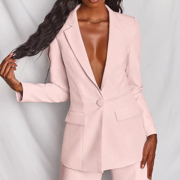 Damenanzug Schwarz mit Blazer und Hose für Festliche Anlässe - Eleganter Damen Anzug 2