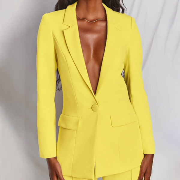 Damenanzug Schwarz mit Blazer und Hose für Festliche Anlässe - Eleganter Damen Anzug 5