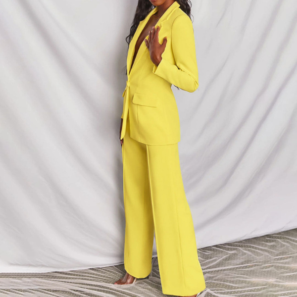 Damenanzug Schwarz mit Blazer und Hose für Festliche Anlässe - Eleganter Damen Anzug 6