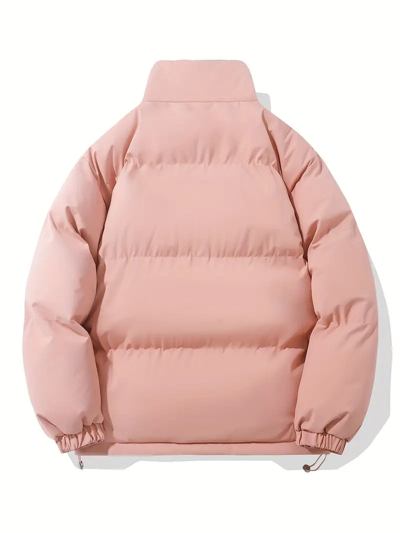Damenjacke Winterjacke mit Kapuze – Wasserabweisend, Hellrosa, Hohe Wärmeisolierung, Praktische Taschen, Größen S-XL 1