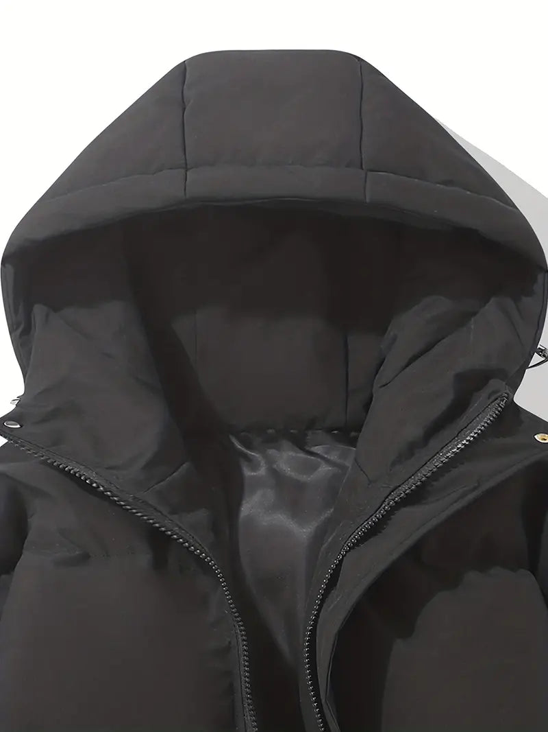Damenjacke Winterjacke mit Kapuze – Wasserabweisend, Hellrosa, Hohe Wärmeisolierung, Praktische Taschen, Größen S-XL 7