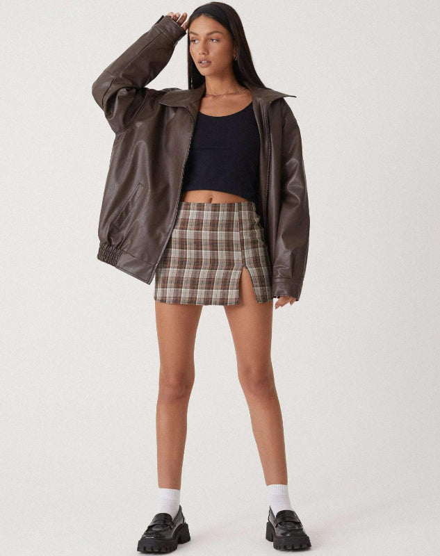 Damenjacke aus PU-Leder - Stylische und Bequeme Jacke für Alltag und Abendveranstaltungen 0