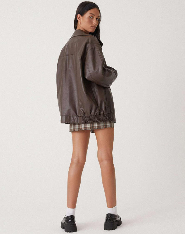 Damenjacke aus PU-Leder - Stylische und Bequeme Jacke für Alltag und Abendveranstaltungen 3