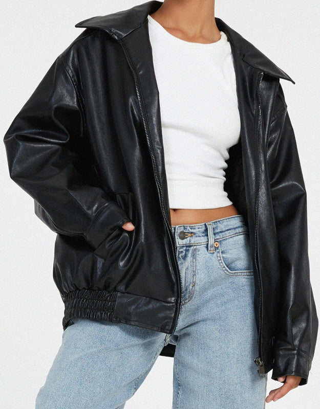 Damenjacke aus PU-Leder - Stylische und Bequeme Jacke für Alltag und Abendveranstaltungen 6