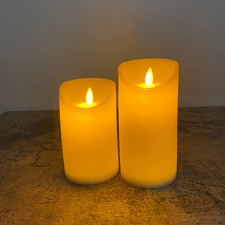 Decorative Flameless LED Candles for Home and Events - Safe, Realistic Flicker, Battery-Operated, Warm White Light 1