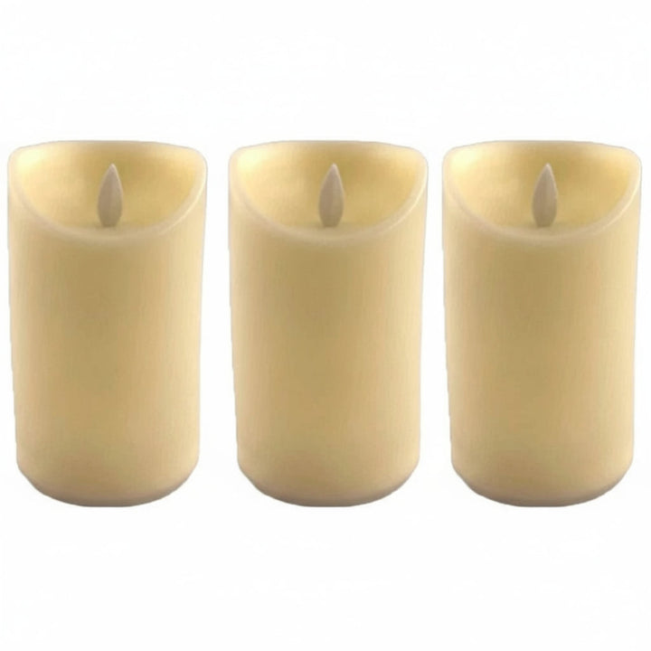 Decorative Flameless LED Candles for Home and Events - Safe, Realistic Flicker, Battery-Operated, Warm White Light 6