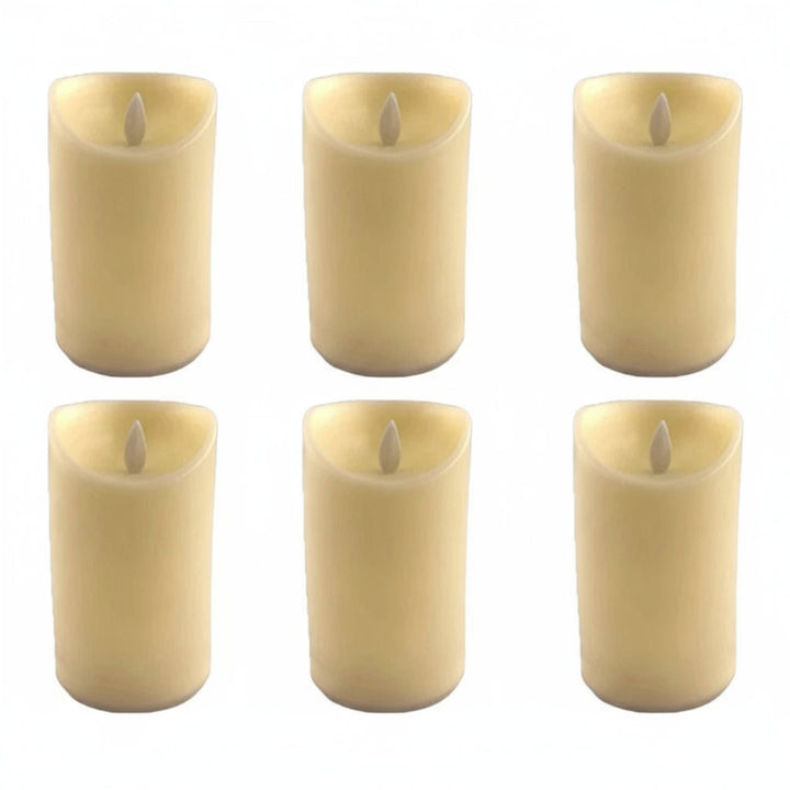 Decorative Flameless LED Candles for Home and Events - Safe, Realistic Flicker, Battery-Operated, Warm White Light 8